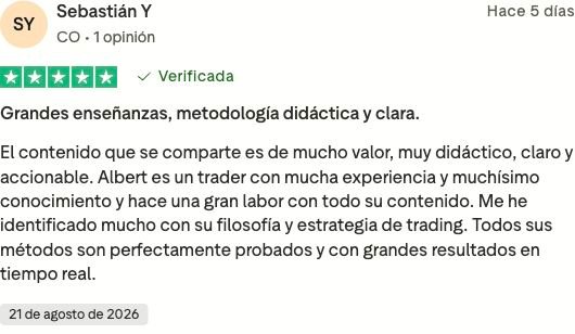 Opinión verificada de Sebastián Y